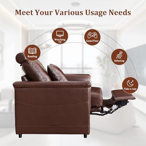 ORRD Power Reclining Sectional Sofa, Electric 3 Seat Recliner - Image 4