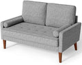 Light Grey 121 cm 2 Seater Sofa Small Sofa by Vesgantti