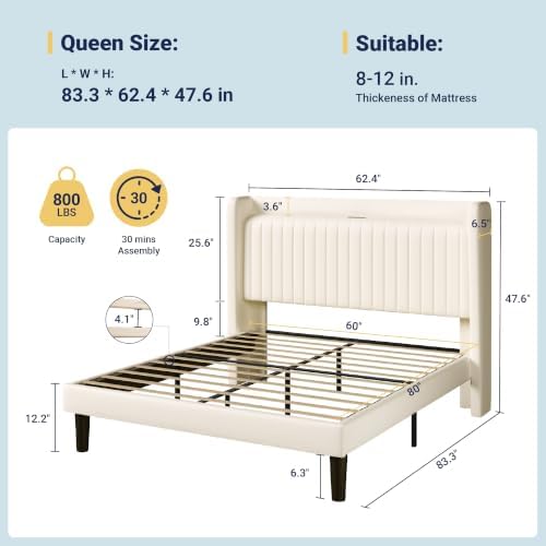 Allewie Queen Size Platform Bed Frame - Image 2
