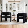 COLAMY Modern Accent Chair, Upholstered Barrel Chair by COLAMYHOME