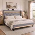 Allewie King Size Upholstered Bed Frame by Allewie