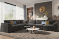 EASE MOOSE Oversized Sectional Modular Couch, Large L Shape Sectional Sofa by EASEMOOSE