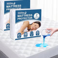 Twin XL Mattress Protector Pad 2 Pack Quilted Waterproof by Moonsea