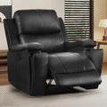 CANMOV Manual Recliner Chair, Classic Faux Leather Recliner Chair by CANMOV