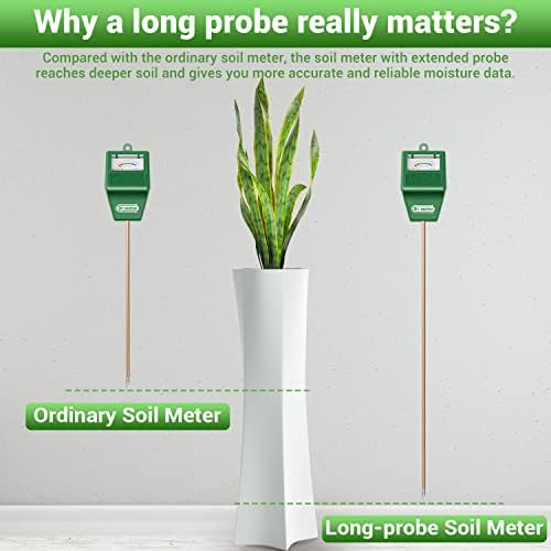 Dr.meter Long Probe Soil Moisture Meter Tester - Image 3