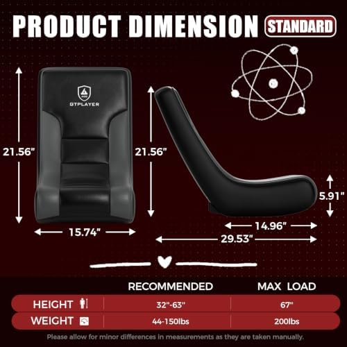 GTPLAYER Floor Rocker Gaming Chair – Adjustable Angle Limiter, Ultra - Image 3