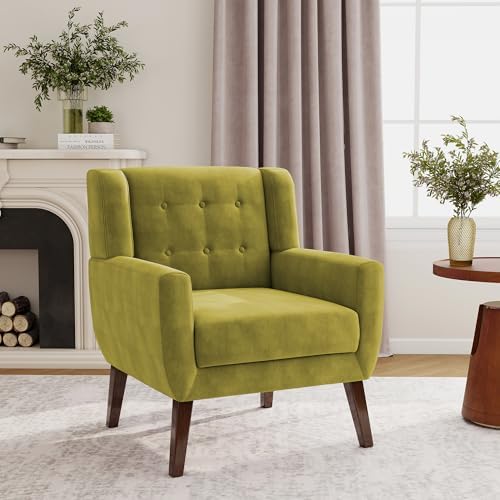Accent Chair, Upholstered Armchair in Velvet - Image 3