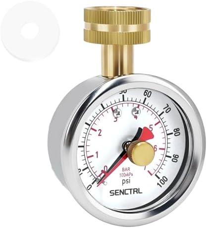 SENCTRL 0-100 Psi Lead-Free Water Pressure Gauge Test by senctrl