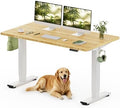 FLEXISPOT 55" x 28" Solid Bamboo Standing Desk by Unknown