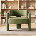 Velvet Barrel Accent Chair by Arcnook