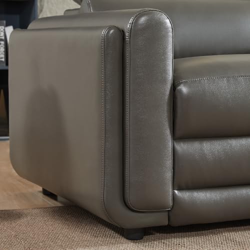 Power Recliner Sofa, Leather Sectional Couch - Image 7