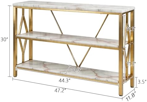 HOMISSUE Sofa Console Table, Rustic Console Table - Image 2