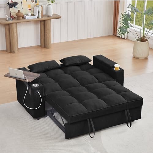 hansones 65'' 3-in-1 Folding Convertible Sofa Bed, Pullout Sofa, Modern - Image 5