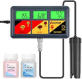UIUZMAR pH EC Meter for Hydroponics 7 in 1 pH EC PPM CF ORP Temp Humidity by UIUZMAR