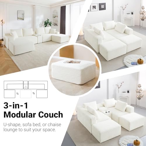 ivoros 150 Inch Modular Sectional Sofa Couch, Oversized Modern Cloud Couch - Image 5