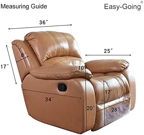 Easy-Going 4 Pieces Oversized Recliner Stretch Chair Slipcover Cream - Image 6