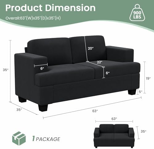 Fiona's magic 8 Seats Couch Set, 3 Piece Set Comfy Sofa, 3 Seater Couch*2 & - Image 2