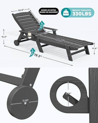 SERWALL HDPE Outdoor Lounge Chair - Image 3