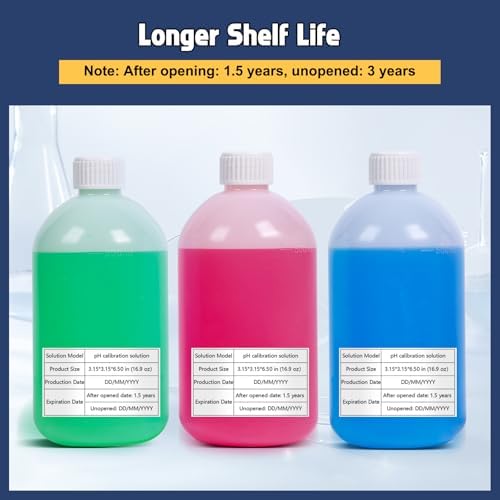 YINMIK pH Calibration Solution 4.00 7.00 10.01 pH Buffer Solution 16.9Fl oz - Image 5