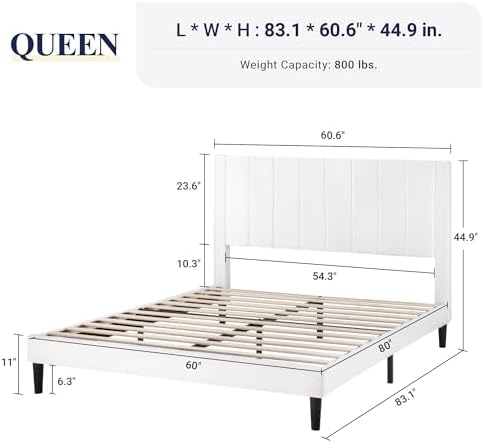 Allewie Queen Bed Frame/Velvet Upholstered Bed Frame - Image 2