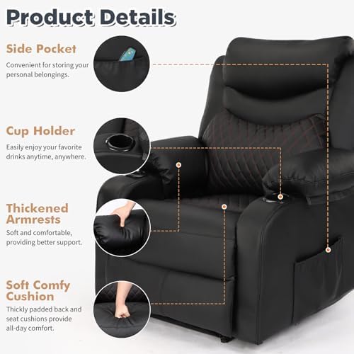Oversize Manual Recliner Chair Lounge Sofa - Image 5