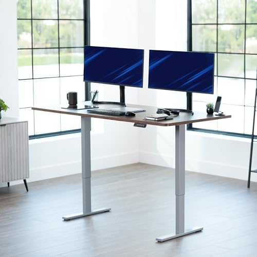 VIVO Rustic Vintage Brown 71 x 36 in Standing Desk, DESK-KIT-1G7N-36 - Image 2