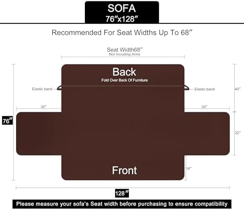 U-NICE HOME Reversible Sofa Cover Couch Cover - Image 6