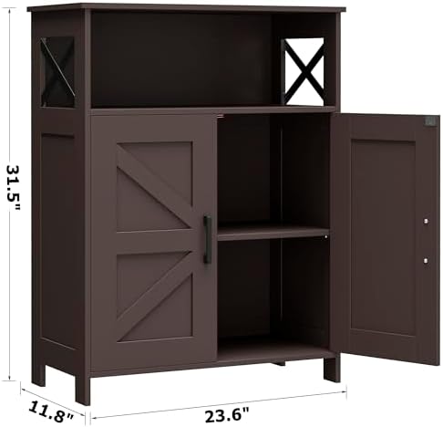Homhedy Farmhouse Bathroom Storage Cabinet - Image 3