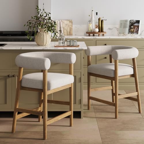 Nathan James Demi Modern Barrel Bar Stool - Image 4