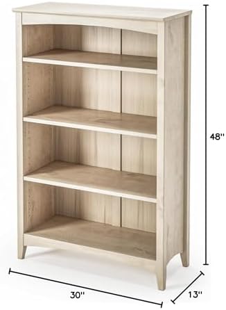 Camaflexi Shaker Style 4 Shelf Bookcase/Solid Wood / 48" High/Adjustable - Image 3