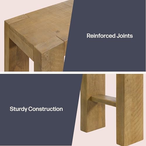 Alaterre Classic Solid Wood Entryway Console Table, 36 Inch - Image 4