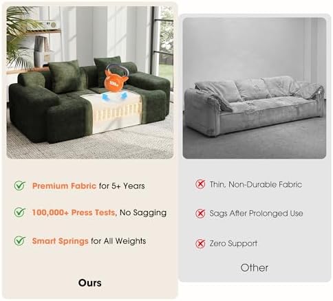 84" Modular Loveseat Couch - Image 5