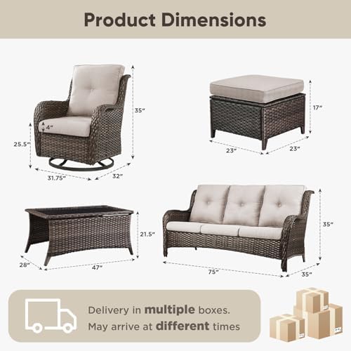 Belord Wicker Outdoor Furniture Patio Furniture Set - Image 2