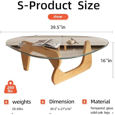 Mid Century Modern Glass Coffee Table, Coffee Table - Image 2