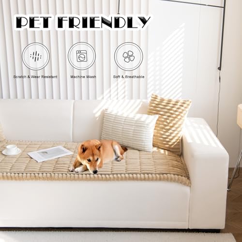 ZQFFB Couch Cover for Dogs Washable Non-Slip Pet Friendly Sofa Protector - Image 2