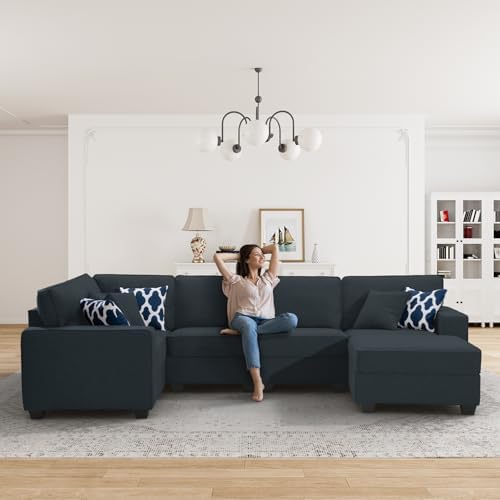 Legend Vansen Oversized Modular Sectional Sofa, U/L‑Shaped Reversible Couch - Image 2