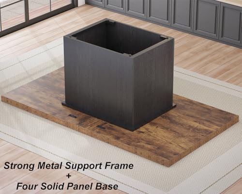 HSH 71" Rustic Brown Dining Table - Image 3