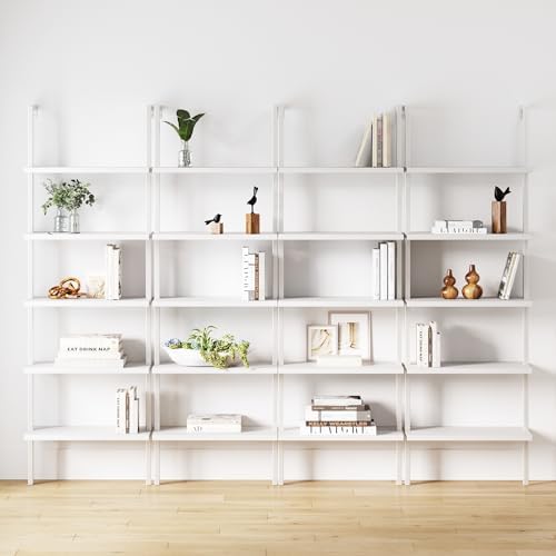 Nathan James Theo 5-Shelf Modern Bookcase, Open Wall Mount Ladder Bookshelf by Unknown