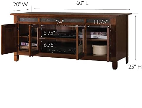 Leick Home TV Stand, Distressed Rustic Autumn - Image 3
