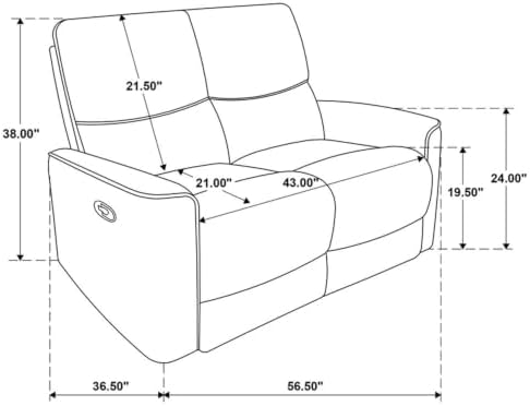 Pemberly Row 2-Piece Reclining Sofa Set, Burnt Orange Chenille, Motion Sofa and - Image 2