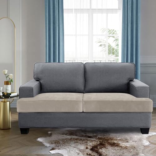 H.VERSAILTEX Stretch Velvet 2 Piece T Cushion Sofa Slipcovers - Image 2
