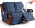 KinCam Waterproof Loveseat Recliner Covers Washable, 2 Seater by KinCam