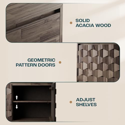 Bme Georgina Solid Wood Sideboard - Image 4
