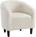 Yaheetech Small 25.5in Wide Sherpa Barrel Accent Chair by Yaheetech