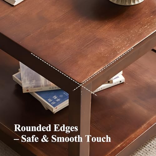 Side Table, Solid Wood Square End Table - Image 7
