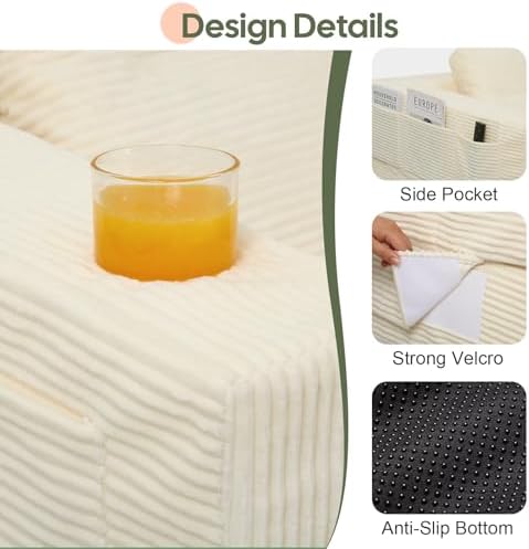COMAX Futon Sofa Bed, Convertible Sofa Bed, Folding Boneless Couches - Image 6