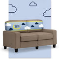 Serta Palisades 61" Track Arm Sofa, Easy Care Polyester, Soft Pillow Back by Serta