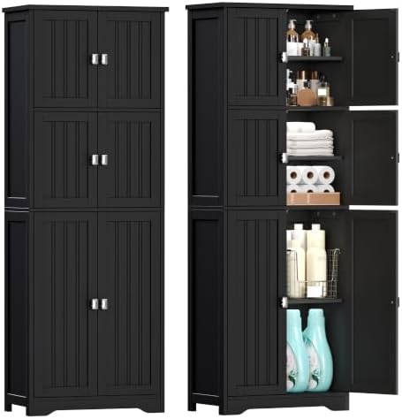 Tall Bathroom Storage Cabinet by Zeibospri