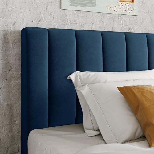 Allewie Twin Bed Frame/Velvet Upholstered Bed Frame - Image 6