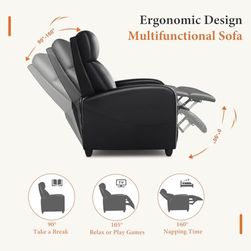 OLIXIS Recliner Chair, Reclining Sofa Chair - Image 4